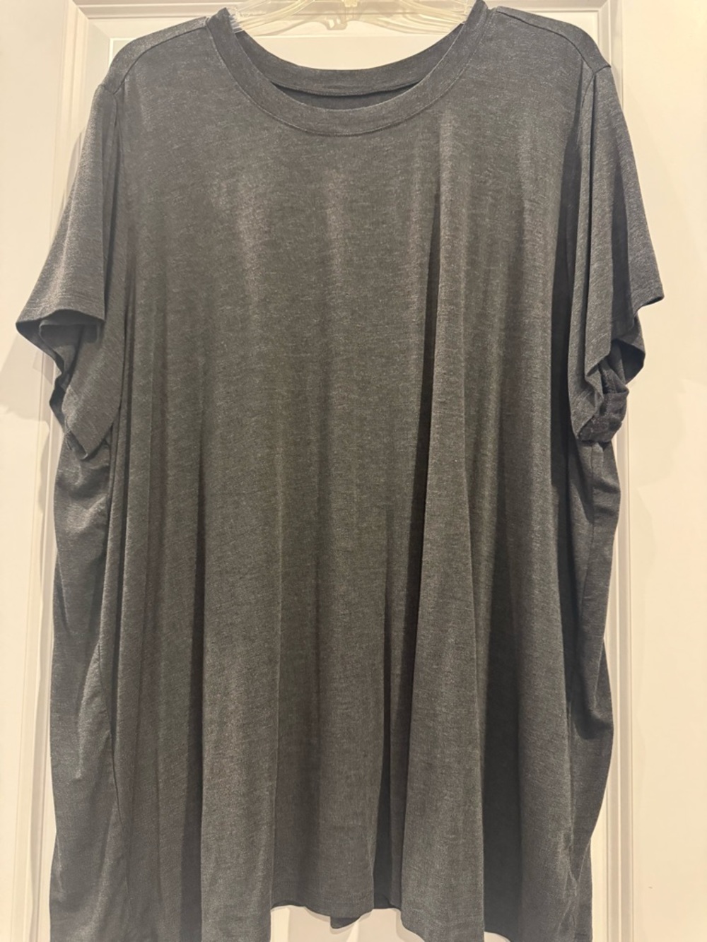 Torrid Supersoft Gray Oversized Short Sleeve Tunic Top